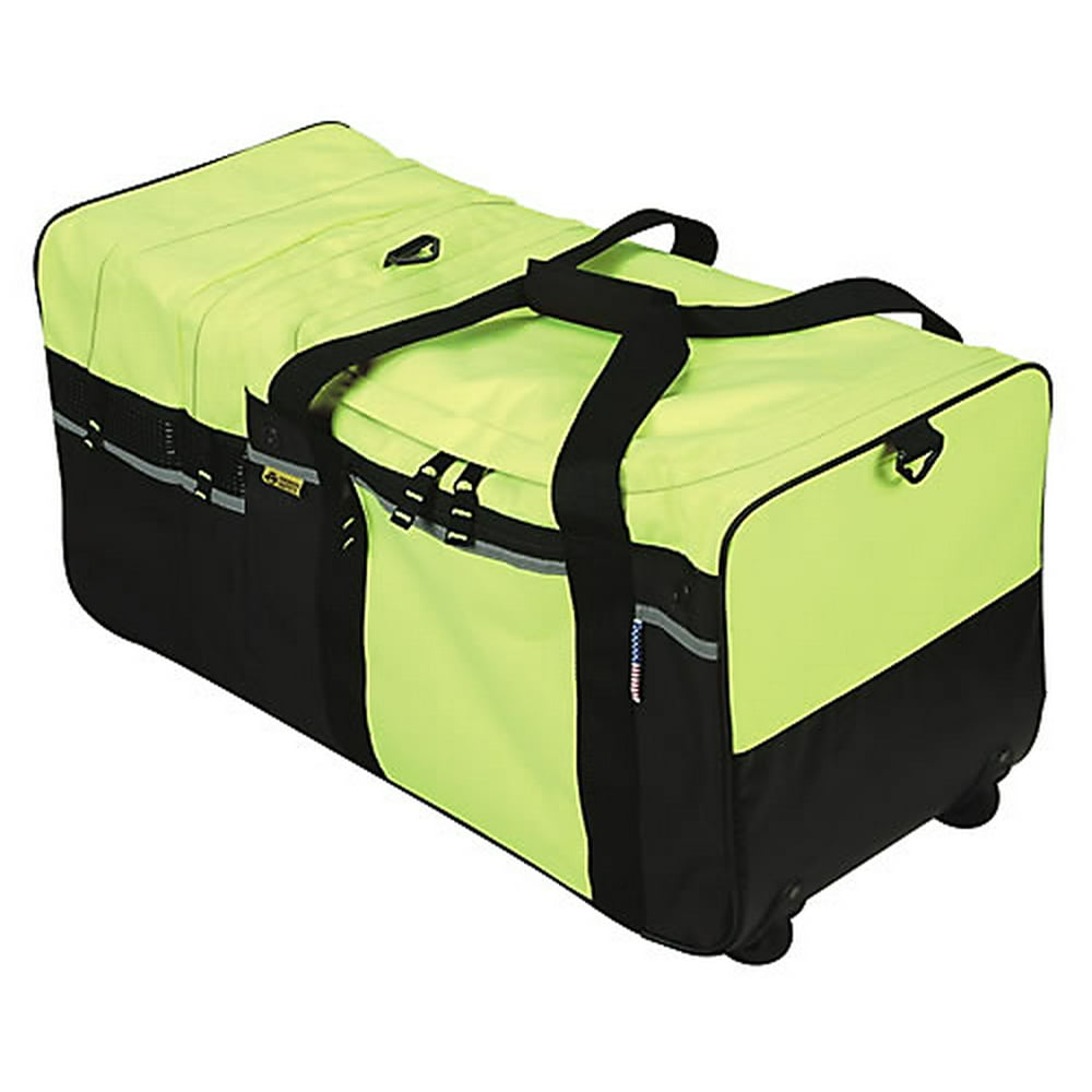 2W International High Visibility Large Wheeled Turnout Gear Bag Large