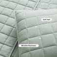 thumbnail image 4 of Mainstays Crinkle Pillow Sham, King, Light Green, 1 Pack, 4 of 8