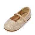 thumbnail image 1 of DREAM PAIRS Girls Mary Jane Rhinestone Studded Slip On Ballet Flats Toddler, 1 of 5