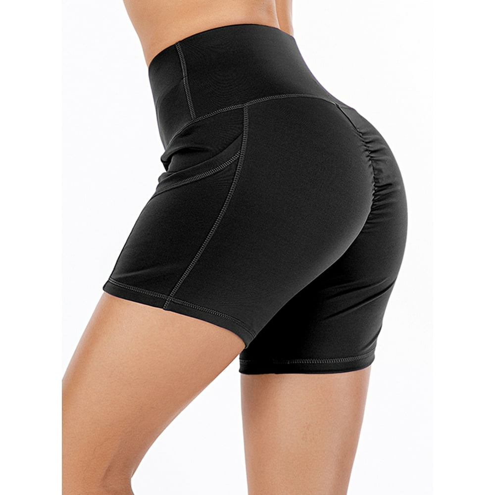 Dodoing - DODOING High Waist Workout Butt Lifting Yoga Shorts for Women ...