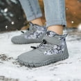 thumbnail image 5 of Akiihool Kids Boots Boots Winter for Kids Cotton Boots For Boys Cloth Shoes Children Embroidered Shoes (Grey,11.5-12 Years), 5 of 8