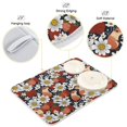 thumbnail image 4 of Cute Hamsters Strawberry Daisy Drying Mat for Kitchen Counter 18x24 In Absorbent Microfiber Reversible Mats Dish Drainer Protector Rack Pad for Coffee Bar Table, 4 of 8