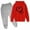 1-Red1186, variant on WOYY Hoodie Set for Girls Sweatsuits Heart Print Hooded Sweatshirt Jogger Pants Outfits Kids Clothing Sets, Sizes 3-14