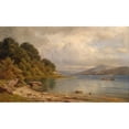 thumbnail image 2 of Gottfried Seelos 24x16 Black Ornate Framed Double Matted Museum Art Print Titled: Worthersee Near Velden, 2 of 5