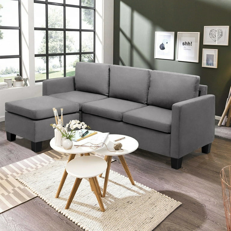 Suede sectional couch deals