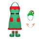 thumbnail image 2 of Delantal navideño de Papá Yuyangstore Disfraz de delantal de elfo, 2 of 8