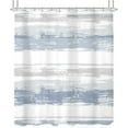 thumbnail image 6 of Abstract Blue Grey Shower Curtain for Bathroom Decor 72Wx72H Inches Neutral Modern Watercolor Striped Painting Aesthetic Minimalist Geometric Simple Fabric Waterproof Polyester 12 Pack Hooks, 6 of 6