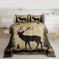 thumbnail image 2 of Castle Fairy Teens Female Men Animal Deer Twin Comforter Sets,Jungle Wildlife Bedding Set, 2 of 8