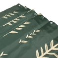 thumbnail image 3 of Yayeee Shower Curtain with Hooks 72"x72" Waterproof Fabric Bathroom Hanging Decor, Dark Green Leaves, 3 of 5