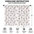 thumbnail image 2 of Blackout Kids Curtains,White Cow Strawberry Heart Pattern Childrens Insulated Curtains Set Of 2,Bedroom Essentials,Toddler Room Decor 52x84in(132x213cm), 2 of 5