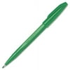Pentel Fiber-tipped Sign Pens - Bold Pen Point - Green Water Based Ink - Fiber Tip - 12 / Dozen