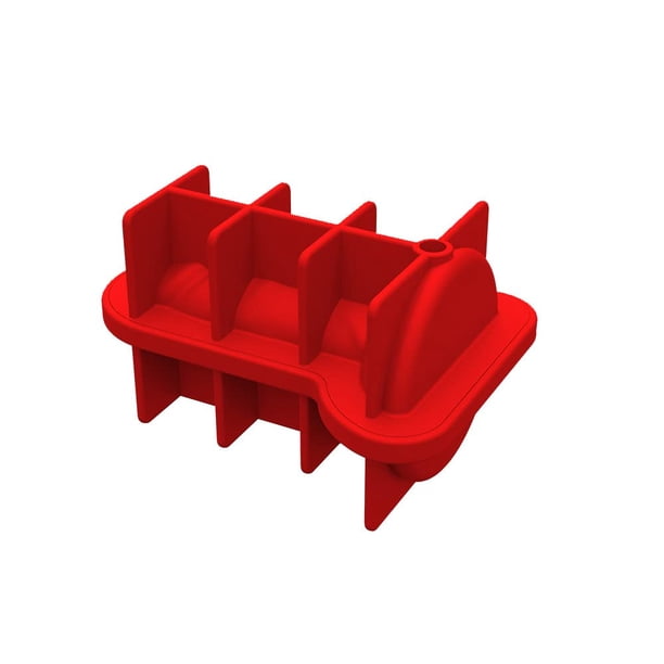1 Pcs RED Silicone Prank Ice Cube Mold Tray for Ice Chilling Whiskey Cocktails Make Ice Blocks Funny Ice Coffee Cubes