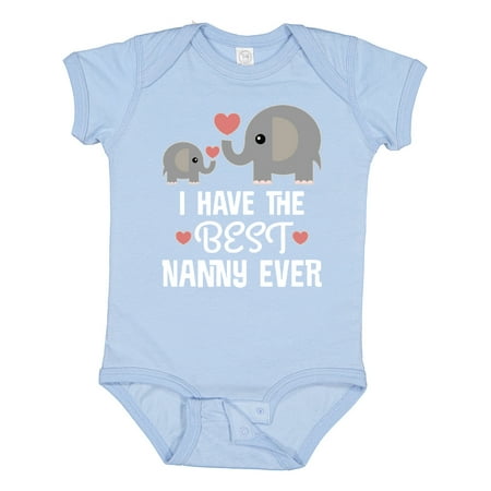 

Inktastic Best Nanny Ever Grandchild Gift Baby Boy or Baby Girl Bodysuit