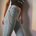thumbnail image 4 of Pant Chain Punk Hip Hop 3-Layer Trousers Chain Belt Chain Keychain for Women Men, 4 of 7