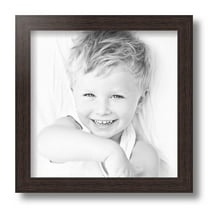 ArtToFrames 10x10 Inch Verlinga Brown Picture Frame, This Brown Wood Poster Frame is Great for Your Art or Photos, Comes with Regular Glass (4656)