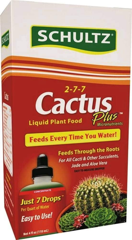 Schultz Cactus Plus 2-7-7 Liquid Plant Food, 4-Ounce, 3 Pack