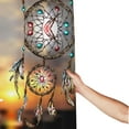 thumbnail image 3 of Shower Curtain, Follow Your Dream Dreamcatcher Waterproof Fabric Plastic Shower Curtain, Drying Fast Bathroom Curtain with 9 Buttonholes, Ruffle Shower Curtain 60x72in, 3 of 8