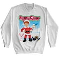 thumbnail image 1 of Santa Claus Is Coming To Town Characters White Sweatshirt, 1 of 2