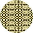 thumbnail image 1 of Ahgly Company Indoor Square Patterned Mustard Yellow Area Rugs, 3' Square, 1 of 6