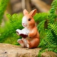 thumbnail image 3 of EWASWON Cute Reading Figurine Resin Book Lover Statue - Whimsical Desk & Shelf Decor for Home Office, Unique Gift Idea, 3 of 5
