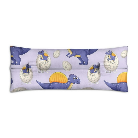 Abstract Watercolor Dinosaur Mastectomy Pillow - Post Surgery Seat Belt Cushion - Artistic Dino Design