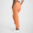 thumbnail image 4 of Fgnfyis Pantalon pour Femmes Taille Haute Décontracté Couleur Unie Lin Ample Confortable Pantalon de Maison Orange Pâle L, 4 of 9