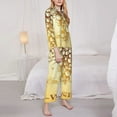 thumbnail image 4 of Bingfone Womens Pajama Sets Bunch Of Grapes Print,Long Sleeve Loungewear Pajamas Set-X-Large, 4 of 9