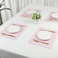 thumbnail image 7 of REGALWOVEN Placemat Set of 6 Silicone Placemats for Kitchen Dining Table Decor, Washable Table Placemats Wipeable Table Mat Pink 15*12in, 7 of 7