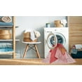 thumbnail image 2 of Ahgly Company Machine Washable Indoor Square Transitional Pastel Pink Area Rugs, 7' Square, 2 of 7