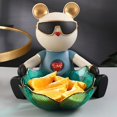 thumbnail image 3 of Estatuil de oso , aperitivos decorativos, bandeja macenamiento de lves, soporte para joyería, decoración nórdica para sa de estar, Sunnimix Bandeja organizadora de estatuas, 3 of 8