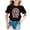Black, variant on LILIYA Back To School Shirts for Teens Kids Kindergarten Shirts for Girls Classic Casual Short Sleeve Cotton T-Shirt Summer Clothes