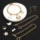 thumbnail image 2 of 12 Piezas Pulseras de Cadena Cadenas de Pulsera de Eslabones Chapados en Metal de Aleación con Cierres de Palanca OT para Hombres Mujeres Charm Fabricación de Pulseras de Joyería Minimalista, 2 of 6