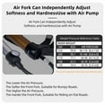 thumbnail image 4 of BOLANY Professional Air Pressure Front Fork for 27.5/29 Inch Mountain Bikes - Magnesium Alloy, Shock Absorbing, with Shoulder/Wire Lock Options, Perfect for XC/AM Riding - Black Finish, 4 of 7