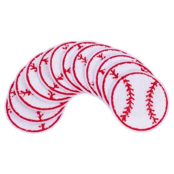 HONMEET 12Pcs Decorative Embroidered Baseball Sew on Patches for Jackets Bags Clothes
