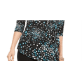 thumbnail image 3 of Alfani Women's Printed Top Navy Size Petite XL, 3 of 3
