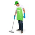 thumbnail image 3 of Brosse de sol double face en plastique pour salle de bain, carrelage, garage, blanc et gris, 3 of 4