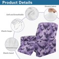 thumbnail image 6 of Renewold Bat Splash Purple Couch Cover Recliner Fitted Oversized Recliner Cover 4 Pieces Non-Slip Recliner Chair Cover with Pocket and Elastic Straps for Halloween Decor, 6 of 8