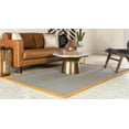 thumbnail image 4 of Unique Loom Sisal Vintage Solid Print Traditional Area Rug, Gray/Yellow, 96" x 60", 4 of 9