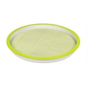 Saiso HB-647 Noodle Plate with Round Slatted Green [Made in Japan]