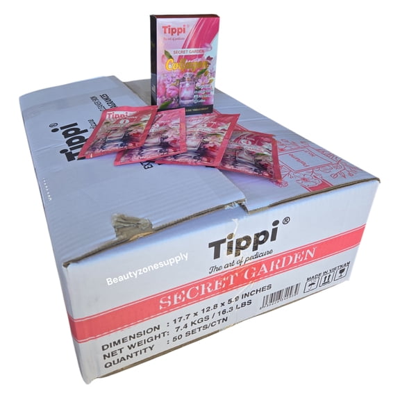 Tippi 4-in-1 Pedi Mani Kit – Secret Garden Collagen (Case of 50 Boxes)