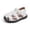 White, variant on Boys Closed Toe Sport Sandals For Outdoor Play Beach Walking Casual Fashion Kids Water Shoes With Protective Design Leather Flip Fops