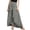 Gray, variant on Women's Flowy Irregular Layered Cropped Trousers Elegant Lightweight High Waist Self Tie Ruffle Wrap Palazzo Pants