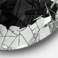thumbnail image 3 of Designart 'Abstract Broken Wall 3D Design Modern Wall Clock, 3 of 4