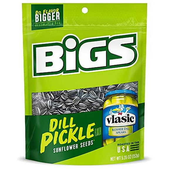 BIGS Sunflower Seeds, Vlasic Dill Pickle Flavor, 5.35 oz.
