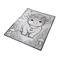 thumbnail image 6 of AMARHH DIY Doodle Coloring Blanket with 24 Coloring Pens, Soft Velvet Washable Custom Art Throw Blanket, Creative Craft Home Decor Holiday Gift for Adults, 6 of 7
