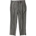 thumbnail image 1 of Tasso Elba Pantalones casuales con textura cruzada para hombre, marrón, 38W x 32L Tasso Elba Pantalones, 1 of 2