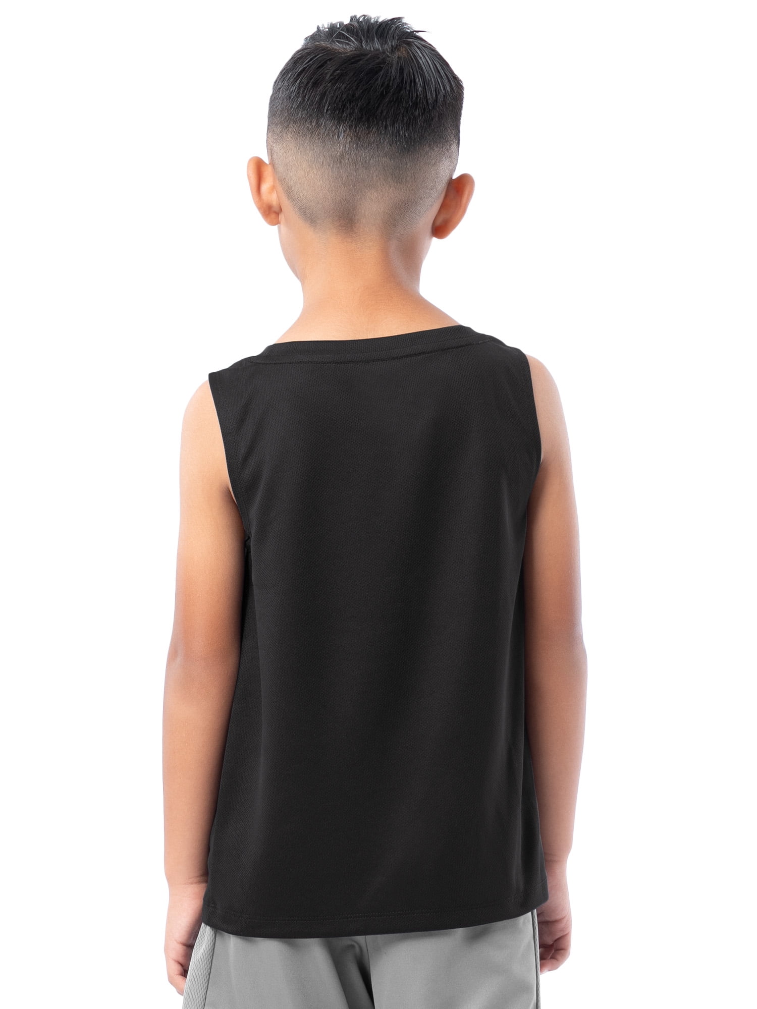 Athletic Works Boys Core Active Muscle Tank Top, 2-Pack, Sizes 4-18 & Husky