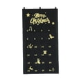 thumbnail image 2 of Calendario de adviento navideño colgante de pared Macarena 24 bolsillos organizador para el hogar Negro, 2 of 8
