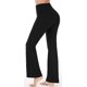 thumbnail image 3 of Pantalones de yoga para mujer con bolsillos, pantalones de entrenamiento de cintura alta para mujer, pantalones de trabajo con corte pirata, pantalones de vestir, 3 of 6