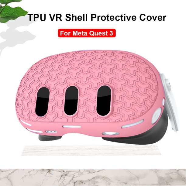 Cubierta protectora de cara frontal de TPU cubierta de cara frontal antipolvo para Meta Quest 3